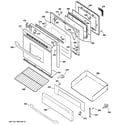 Hotpoint RGB790SEHASA door & drawer parts diagram
