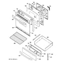 Hotpoint RB800WJ5WW door & drawer parts diagram