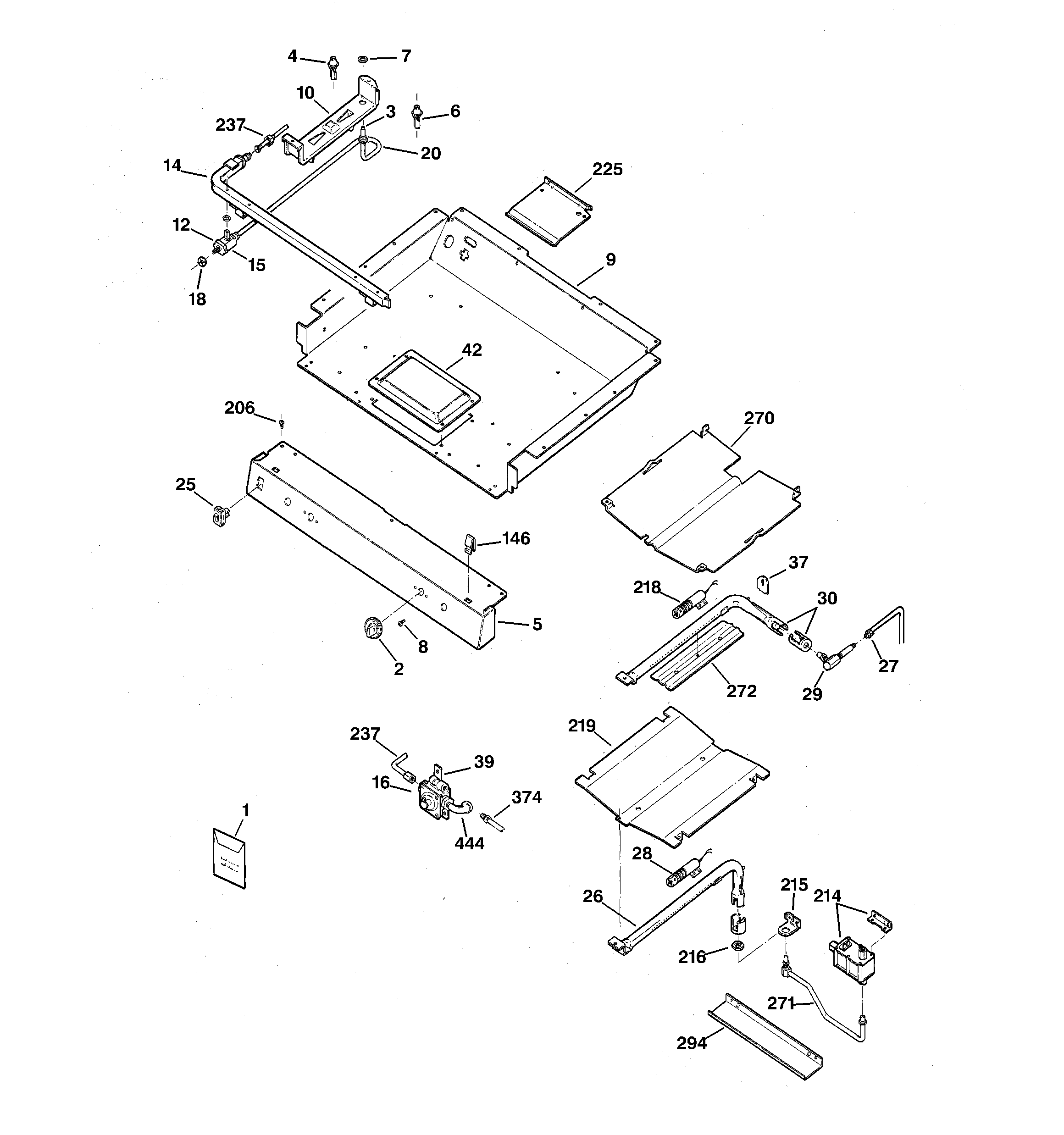 Hotpoint RGB745BEA4WH gas & burner parts diagram