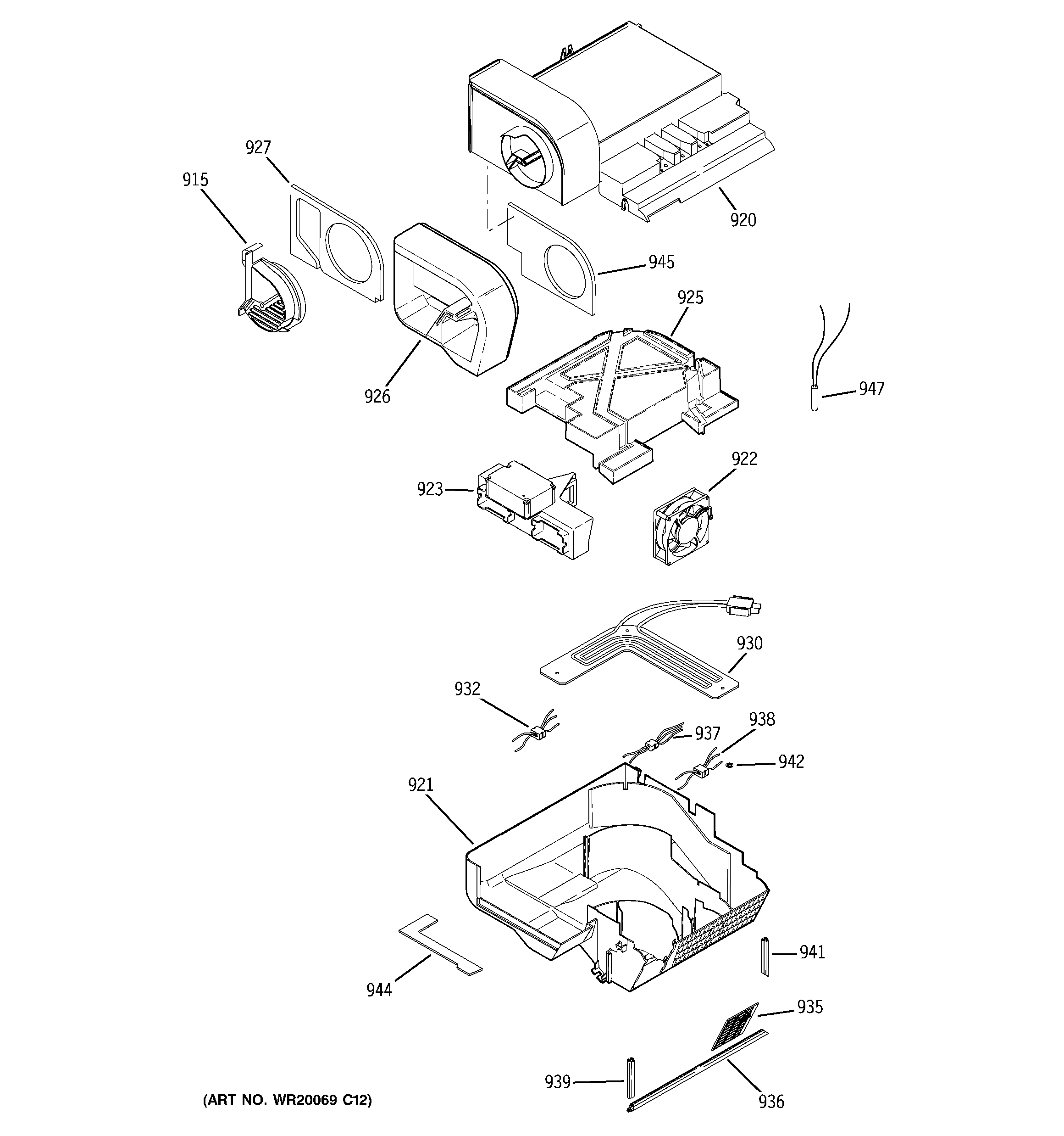 GE GSE30VHBBTSS custom cool diagram