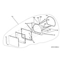 GE GTDS820ED1WS door assembly diagram