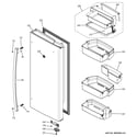 GE DFE29JMDEES fresh food door - rh diagram