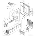GE DFE29JMDEES ice maker & dispenser diagram