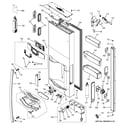GE PFE27KSDASS dispenser door diagram
