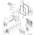 GE PFE27KSDASS ice maker & dispenser diagram