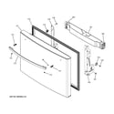 GE PWE23KGDBBB freezer door diagram