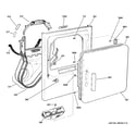 GE DCCB330EJ0WC front panel & door diagram