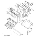 Hotpoint RB780DH1BB door & drawer parts diagram