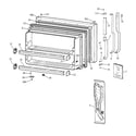 Hotpoint CTX18CABLLAA freezer door diagram