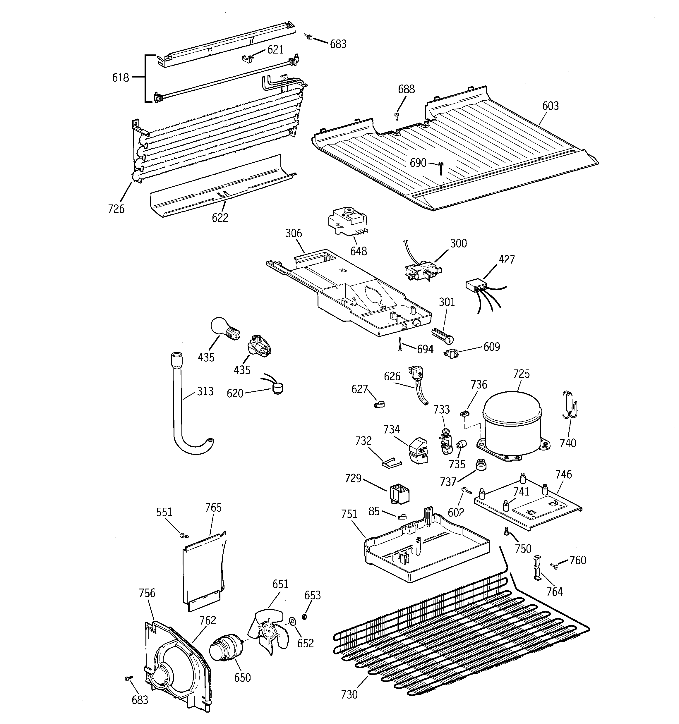 Hotpoint CTH16CYBELWW unit parts diagram