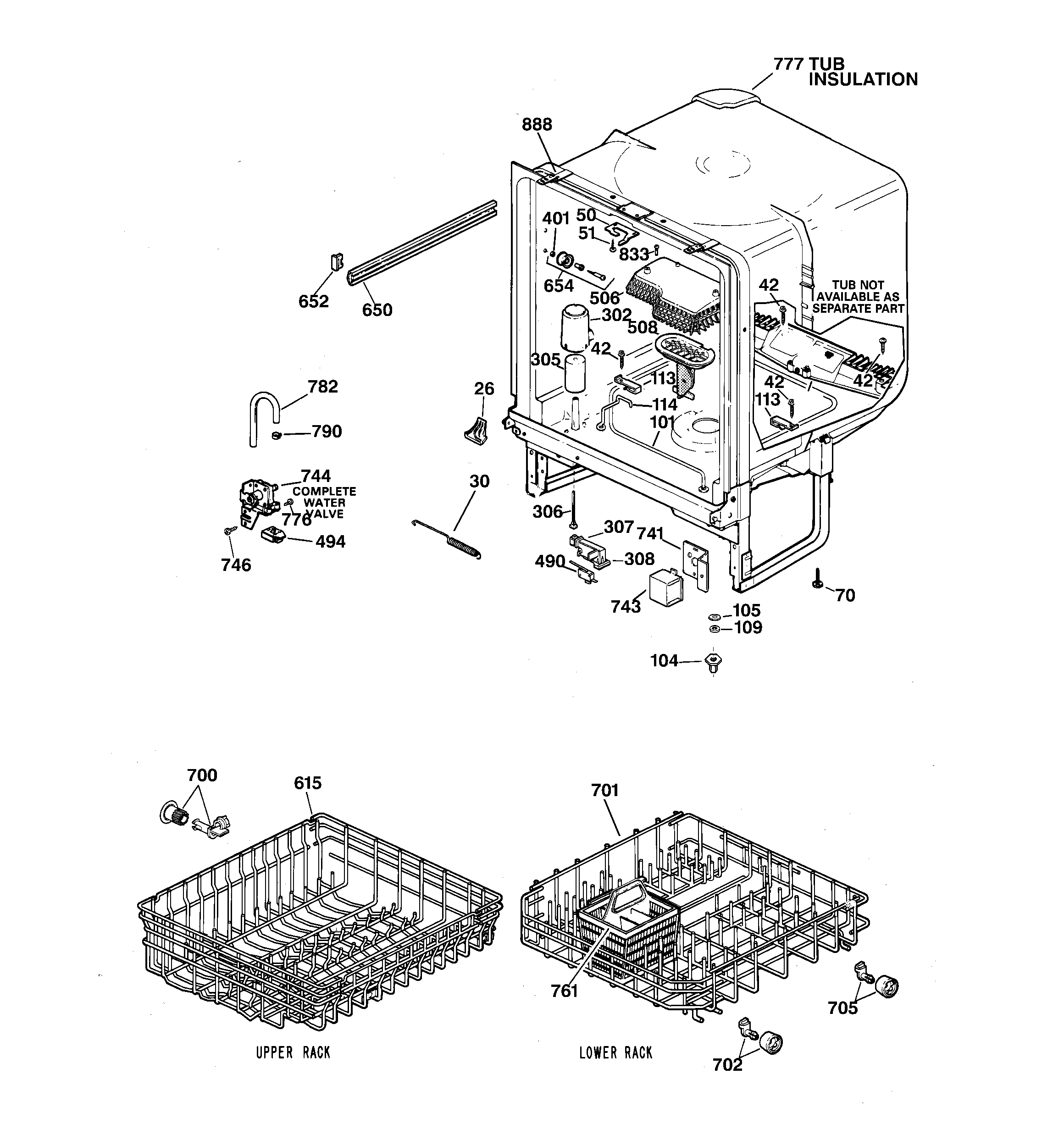 Hotpoint HDA2000Z04AD body parts diagram