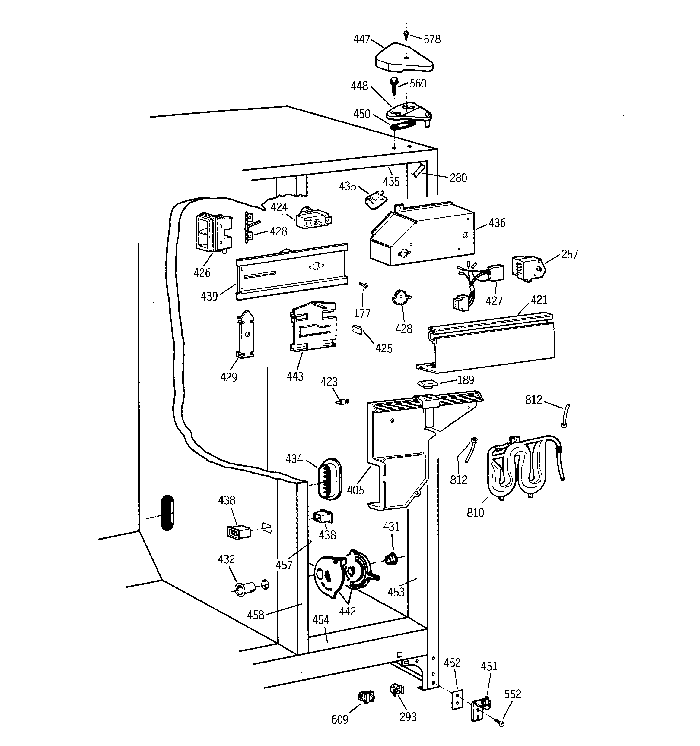 Hotpoint CSX25MRCAAA fresh food section diagram