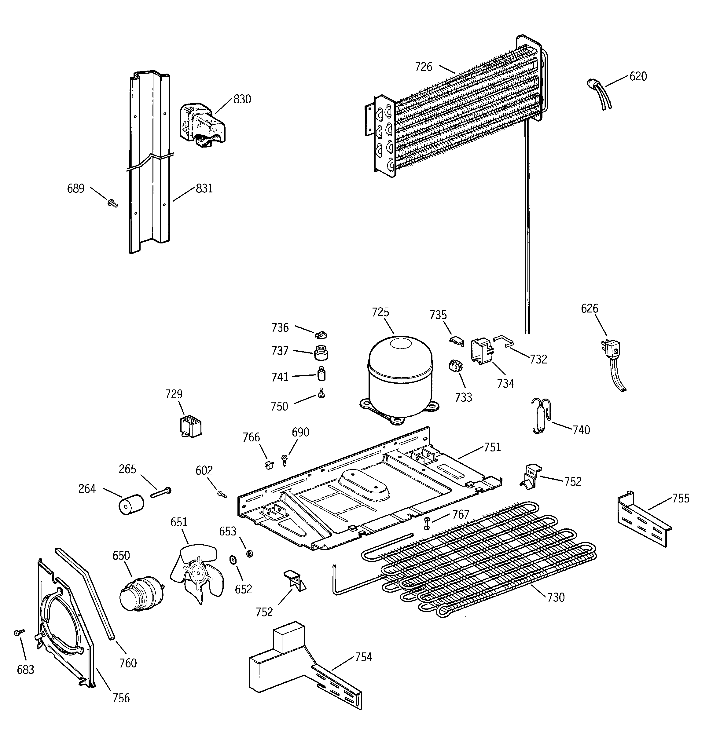 Hotpoint CTX18GICBRAA unit parts diagram