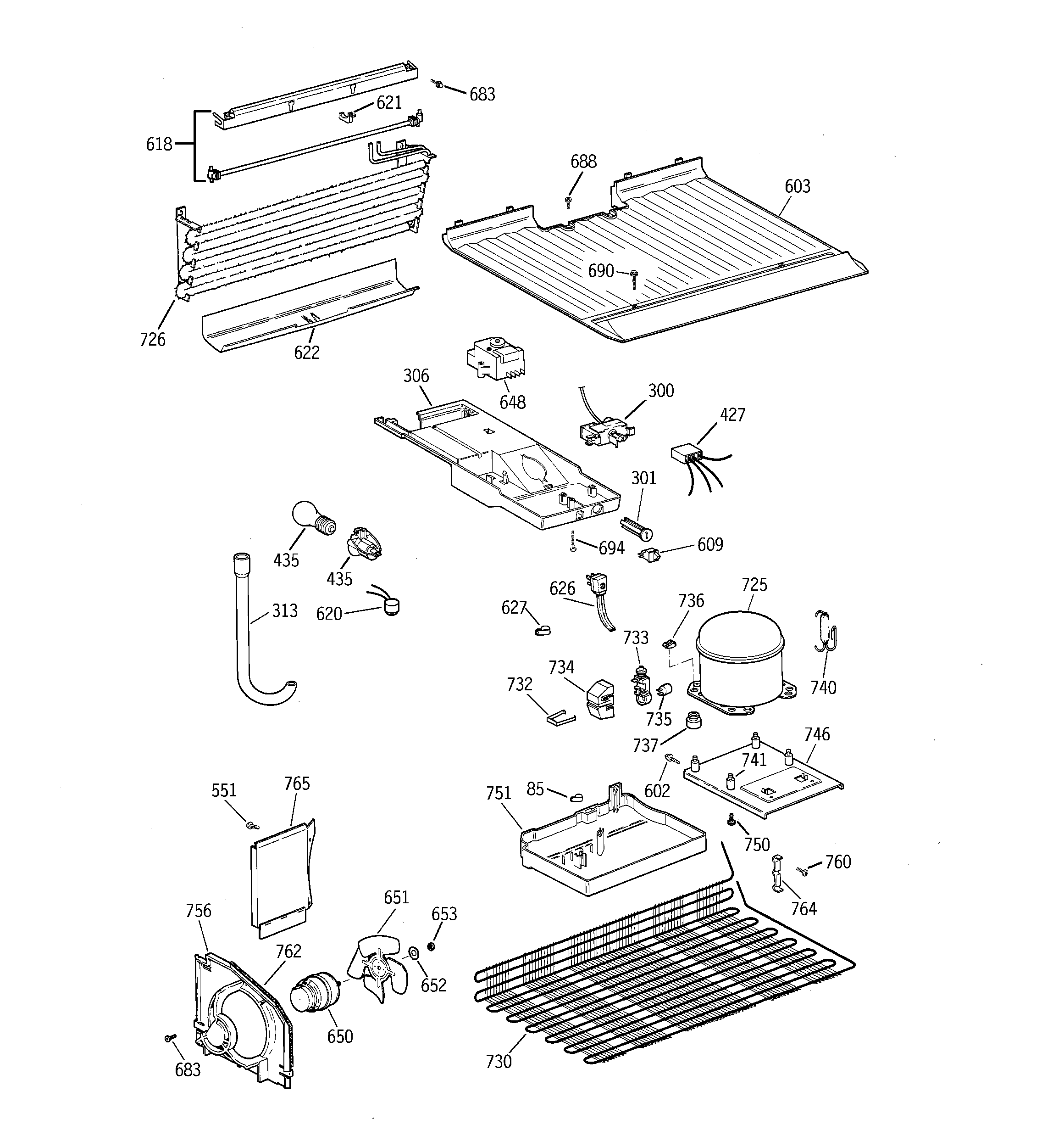 Hotpoint CTX16CZBJRAA unit parts diagram