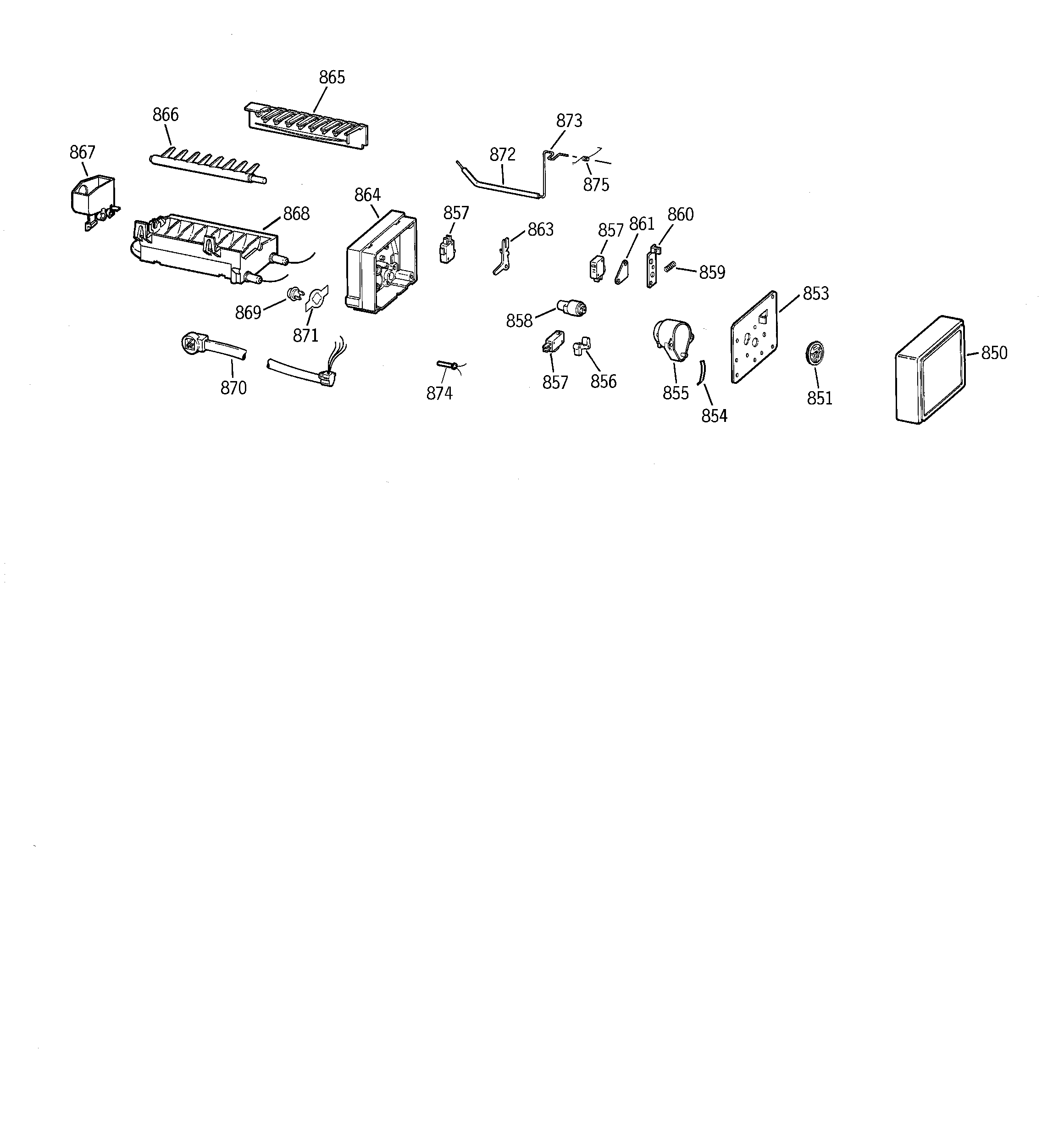 Hotpoint CST25GRBCWW icemaker wr30x0327 diagram