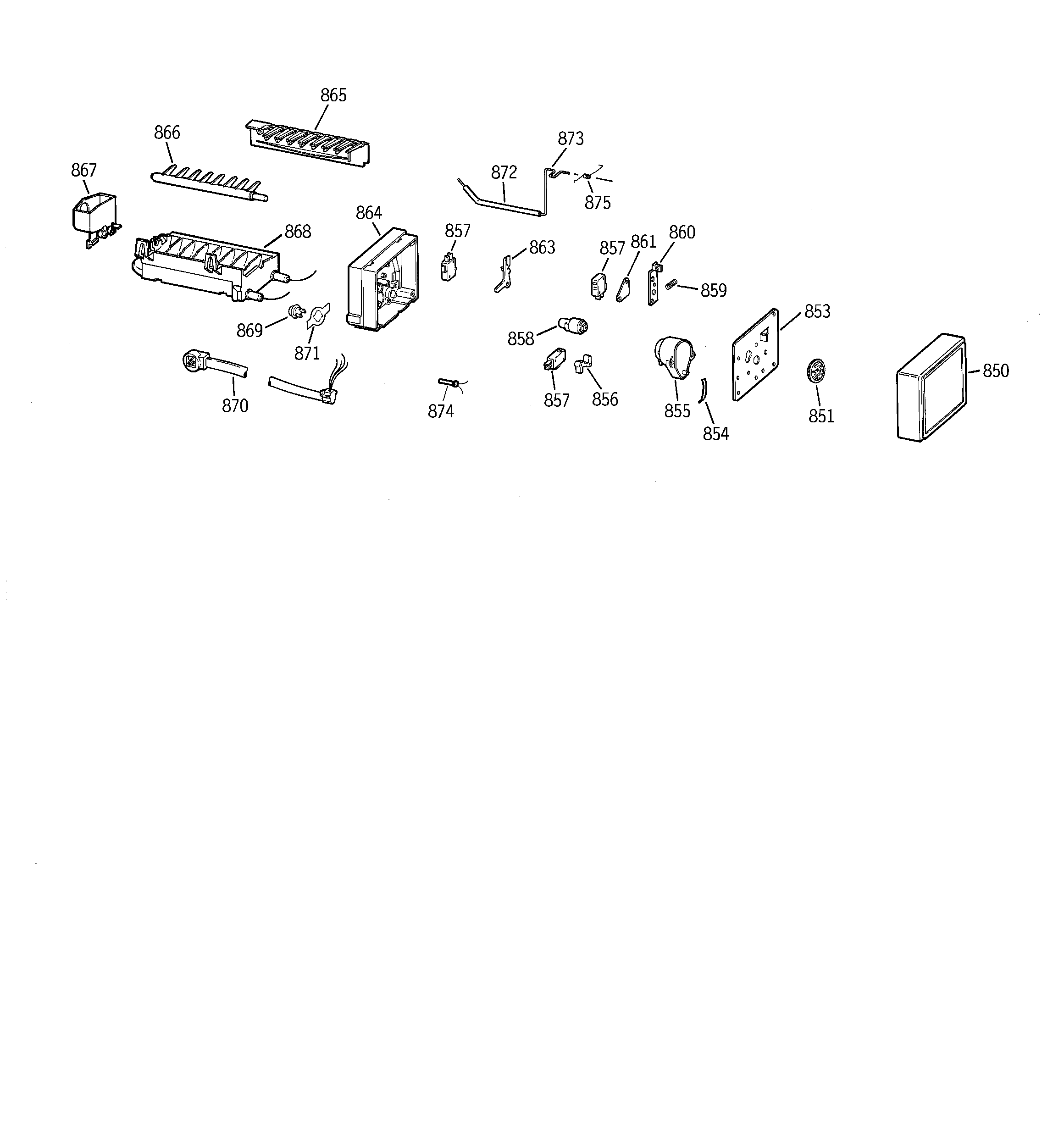 Hotpoint CSX25GPCCAA icemaker wr30x0327 diagram