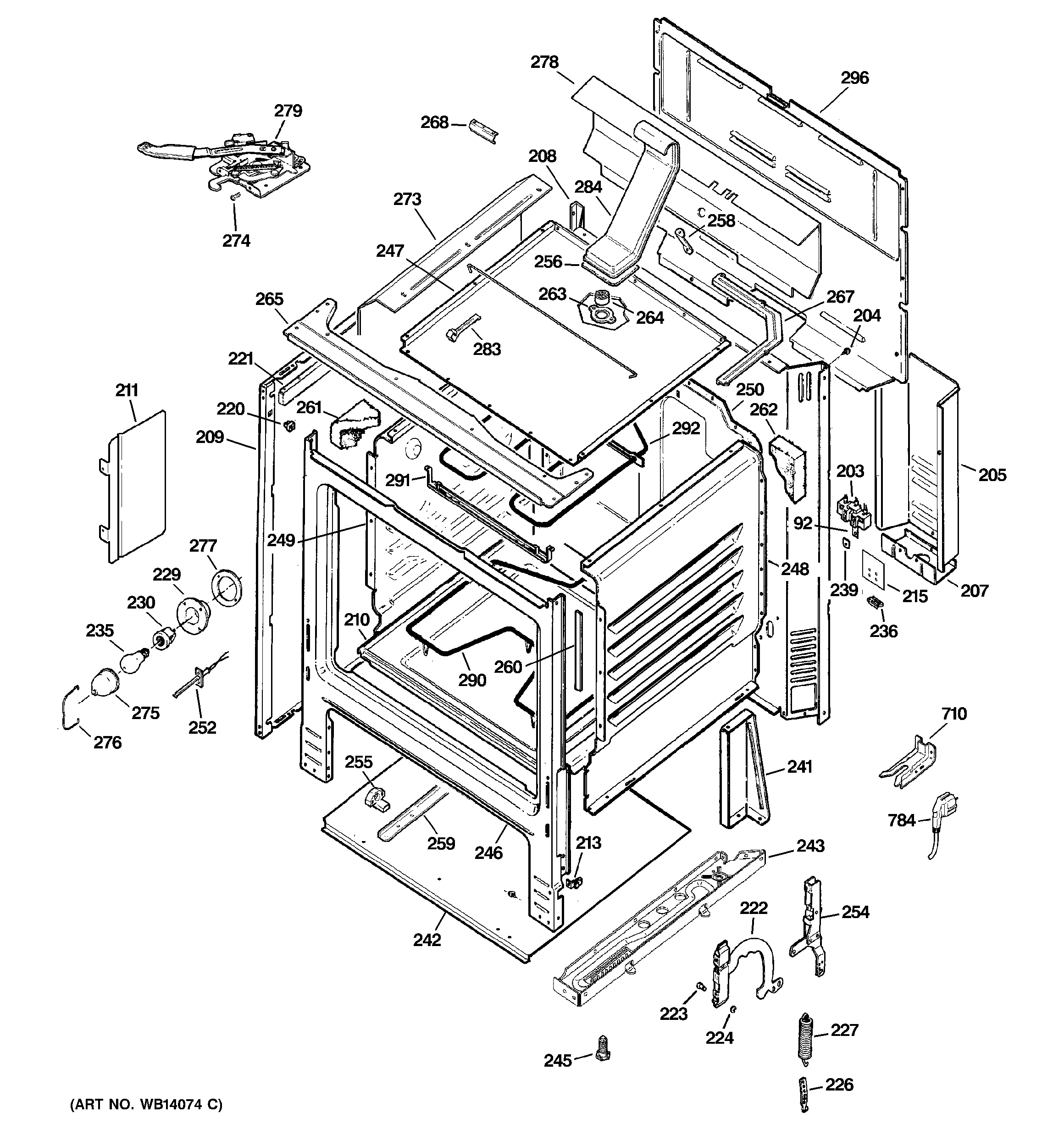 Hotpoint RCB787WJ4WW body parts diagram