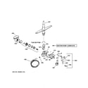 Hotpoint HDA2000G04WW motor-pump mechanism diagram