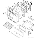 Hotpoint RCB790SJ3SA door & drawer parts diagram