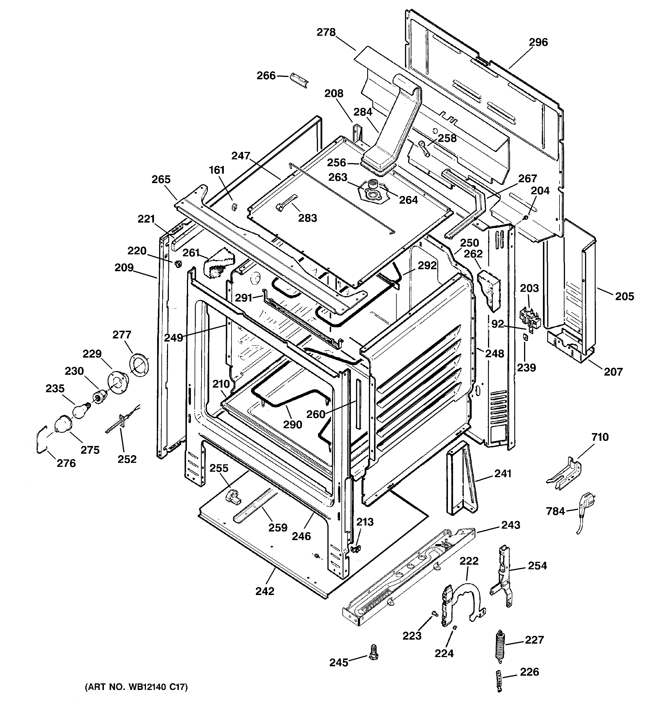 Hotpoint RCBS787WJ3WW body parts diagram