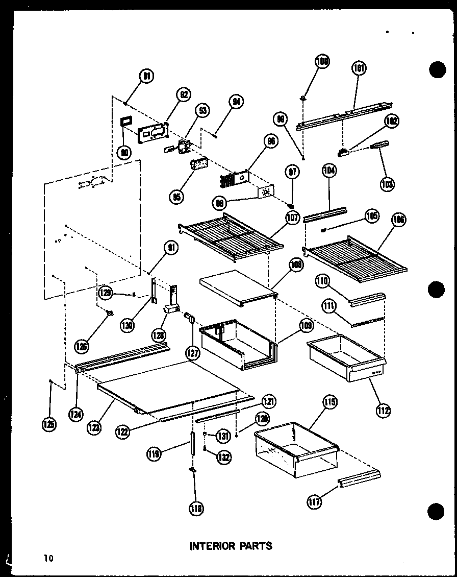 Amana BC20WA-P6023510WA interior parts diagram