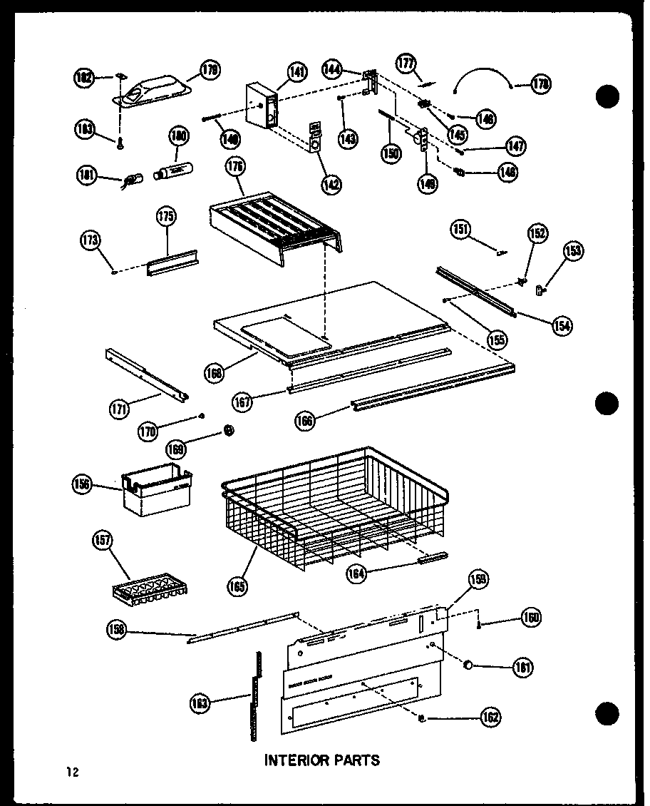 Amana BC20WA-P6023510WA interior parts diagram