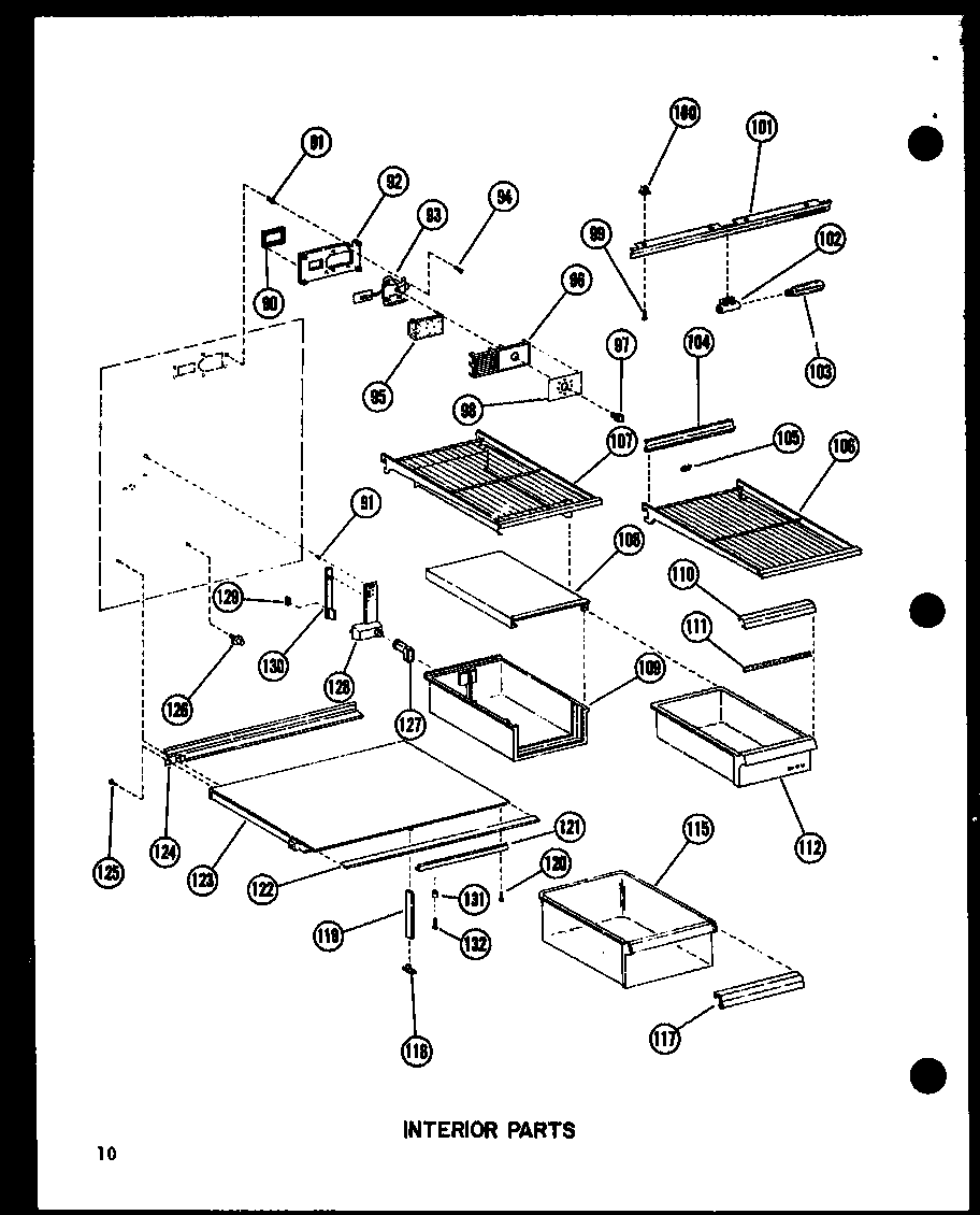 Amana BC20WA-P6023515WA interior parts diagram
