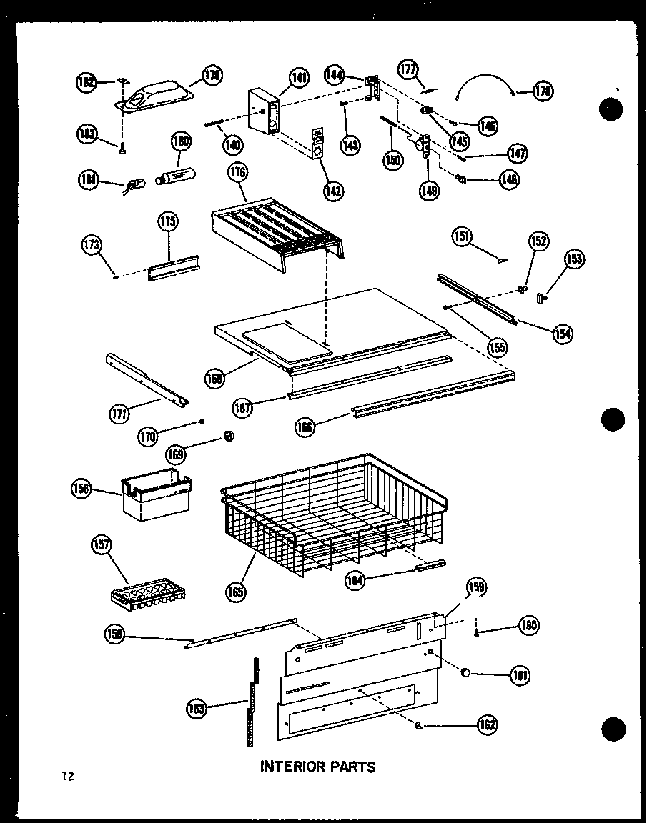 Amana BC20WA-P6023515WA interior parts diagram