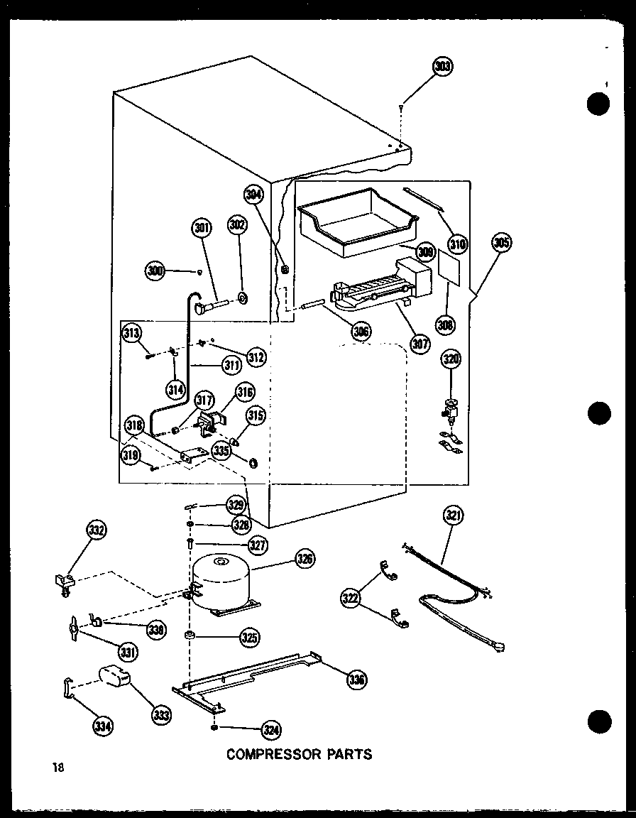 Amana BC20WA-P6023515WA compressor parts diagram