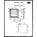 Amana FPR105A freezer door assembly diagram