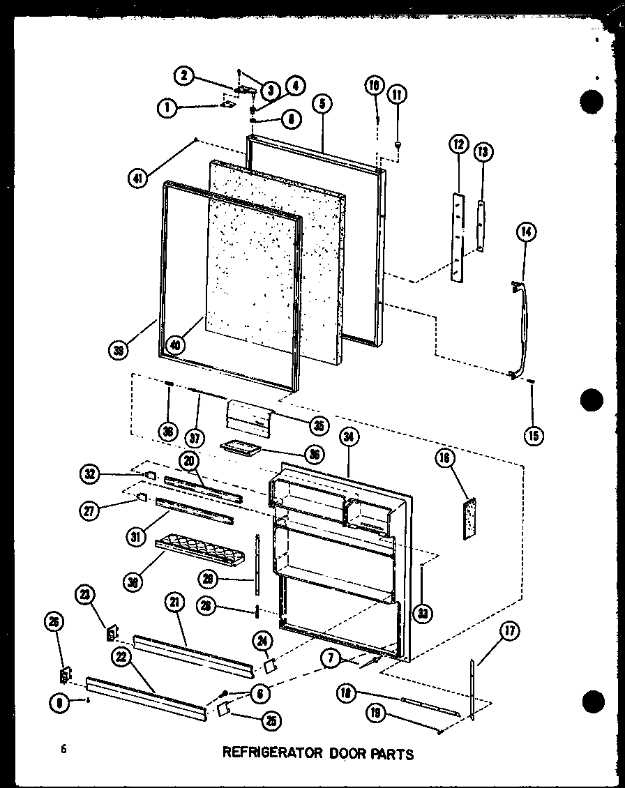 Amana BCI20D-P6023524W refrigerator door parts diagram