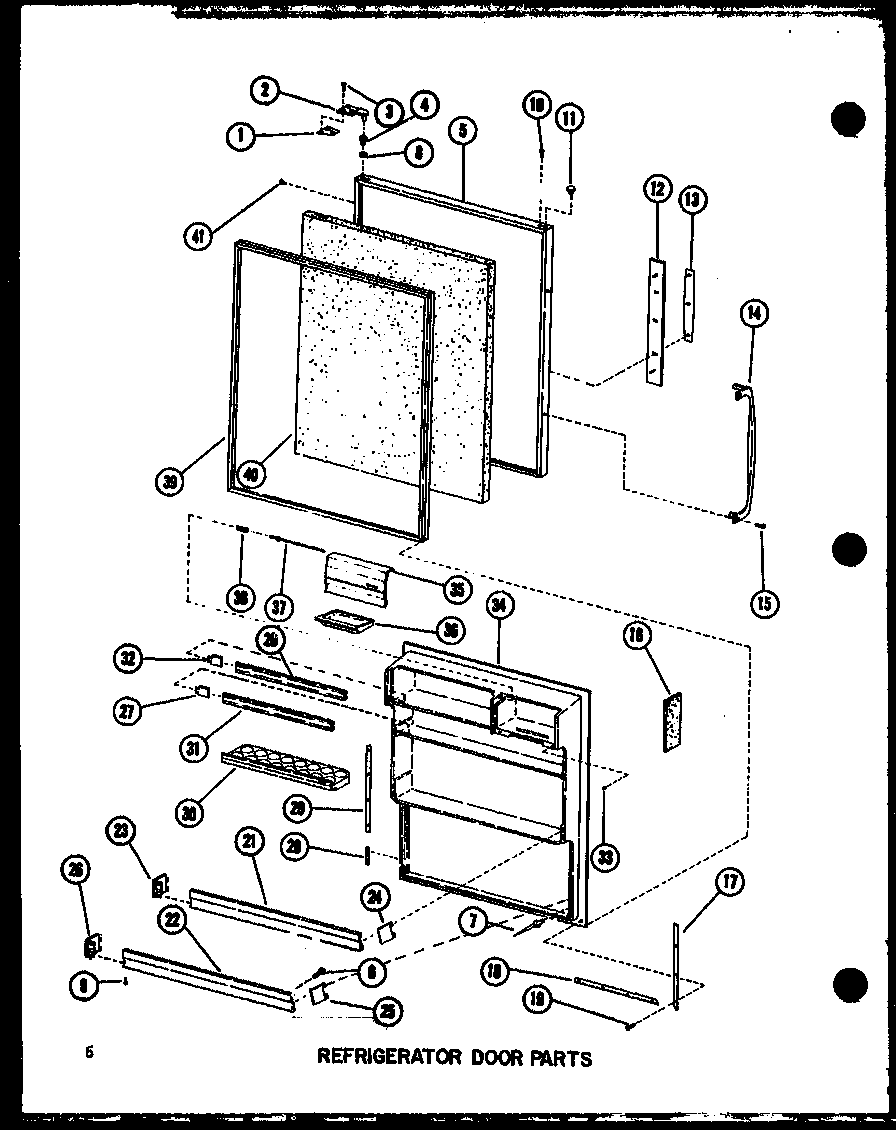 Amana BCI20EL-P747024WL refrigerator door parts diagram