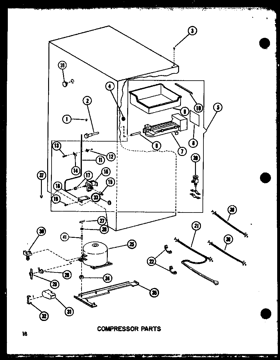 Amana BCI20EL-P747024WL compressor parts diagram