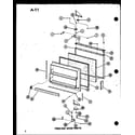 Amana BC20EL-P747025WL freezer door parts diagram