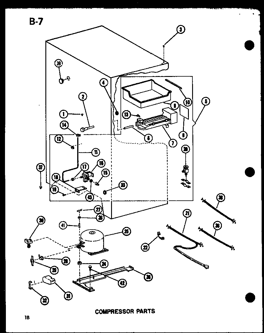 Amana BC20EL-P747025WL compressor parts diagram