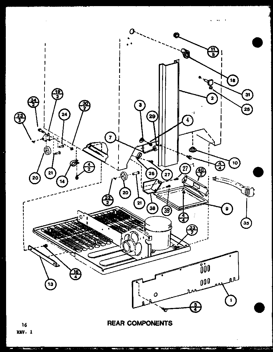 Amana CIC4H-P7621306W rear components (bl20k/p7812504w) (bl20k/p7812513w) diagram