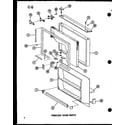 Amana ESBFC16C-L-P60235-19WL freezer door parts diagram