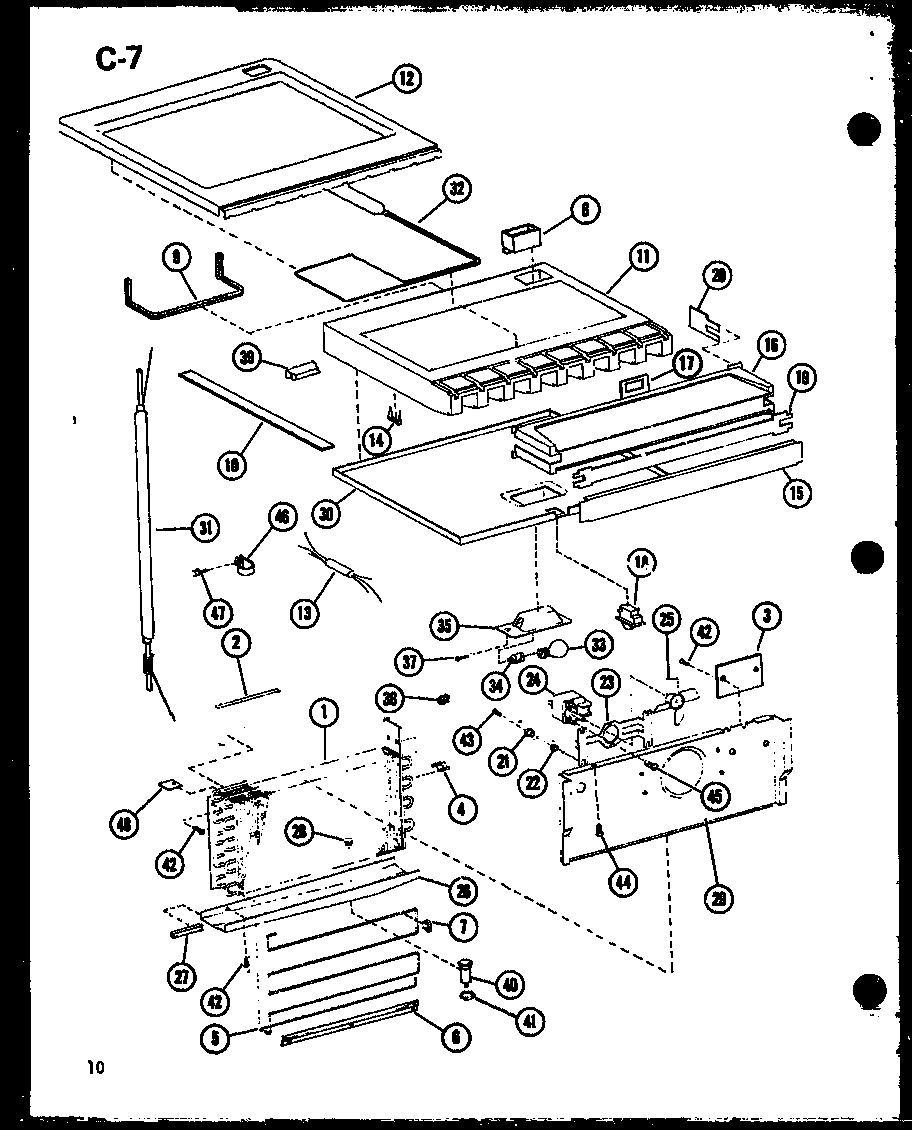Amana ESBFC16C-C-P60235-19WC cabinet parts diagram