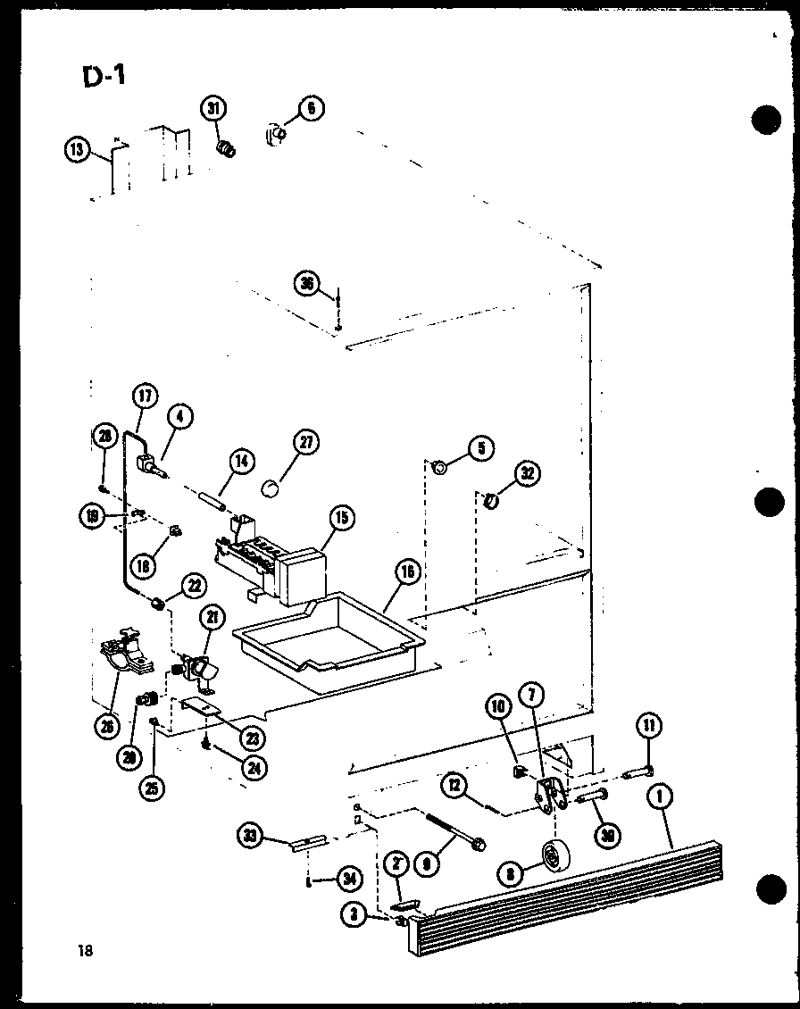 Amana ESBFC16C-C-P60235-19WC icemaker diagram
