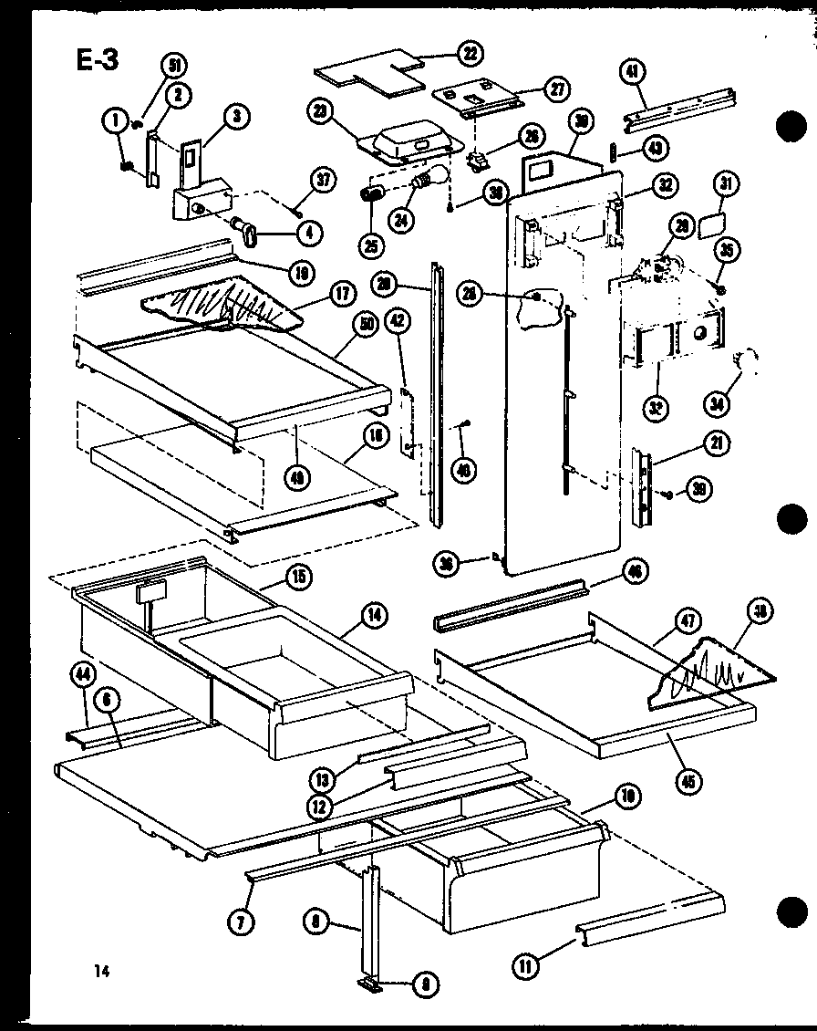 Amana ESBFC16D-C-P60235-23WC shelves diagram