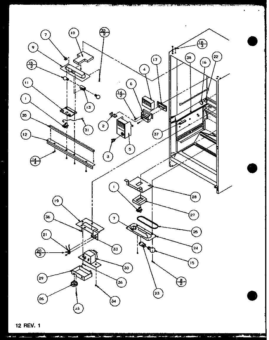 Amana BZ22QL-P1153002WL control and lamps (bz22ql/p1153002wl) (bz22ql/p1153001wl) (bz22qw/p1153002ww) (bz22qw/p1153001ww) (bz22qe/p1153001we) diagram