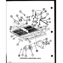 Amana BR20M-P7812519W compressor compartment parts (br20m/p7812519w) (br20n/p7812526w) diagram