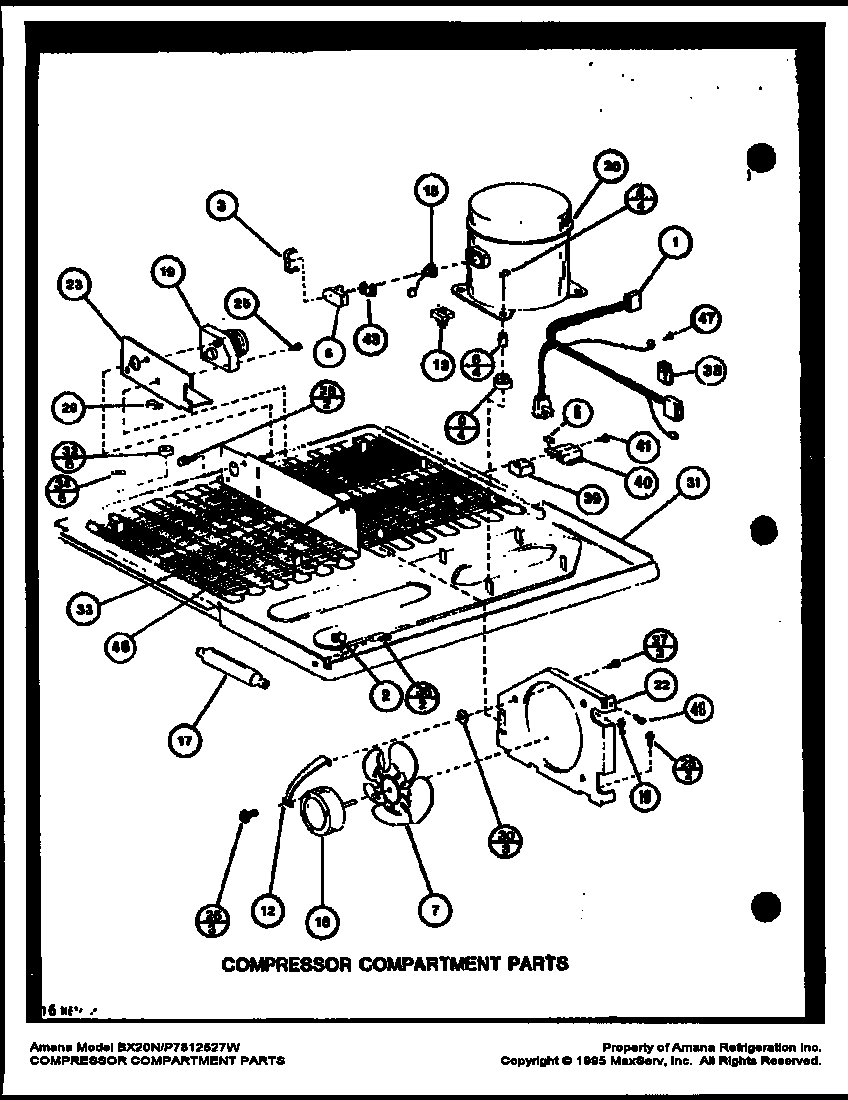 Amana BX20N-P7812527W (bx20m/p7812520w) (bx20n/p7812527w) diagram