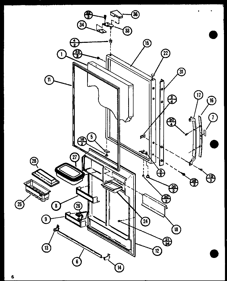 Amana 86058-P7812530W (86051/p7812529w) (86058/p7812530w) diagram