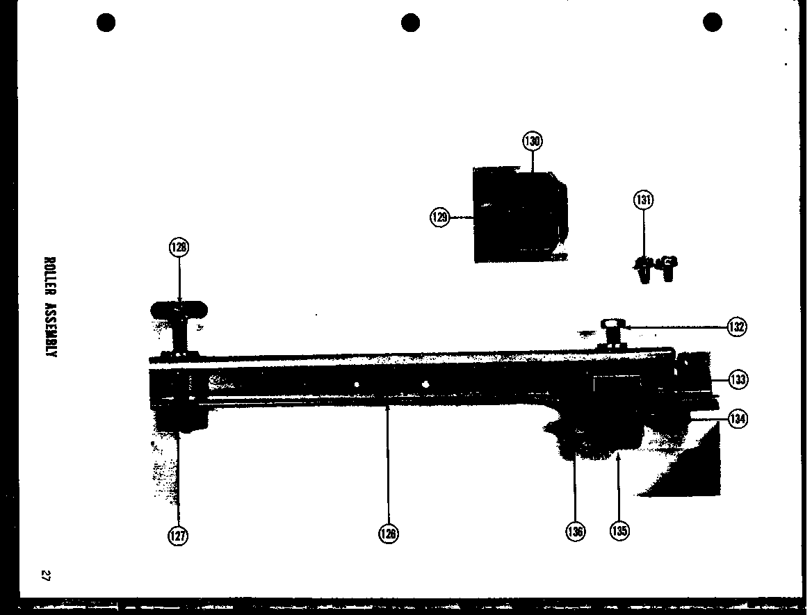 Amana BR16LE roller assembly diagram