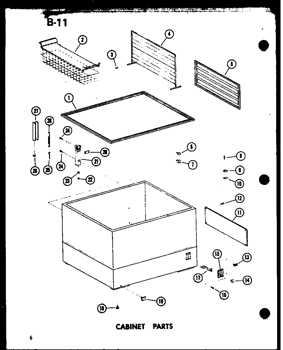 Amana C15B-1-A/P73980-19WA cabinet parts diagram