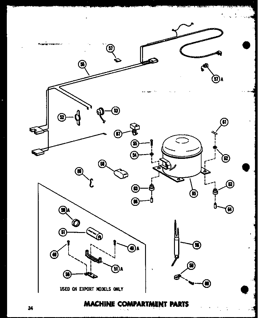 Amana EC28F-AG/P60240-12WG machine compartment parts (ec11f/p60240-8w) (ec11f-c/p60240-8wc) (ec11f-ag/p60240-8wg) (ec11f-a/p60240-8wa) (ec15f-c/p60240-9wc) (ec15f/p60240-9w) (ec15f-a/p60240-9wa) (ec15f-ag/p60240-9wg) (ec19f/p60240-10w) (ec19f-c/p60240-10wc) (ec19f-ag/p60240-10wg) ( diagram
