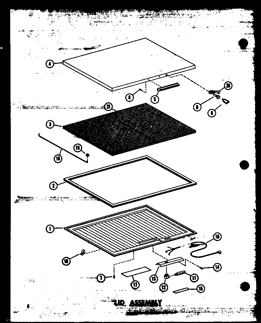 Amana C23B-1-L/P73980-12WL lid assembly diagram