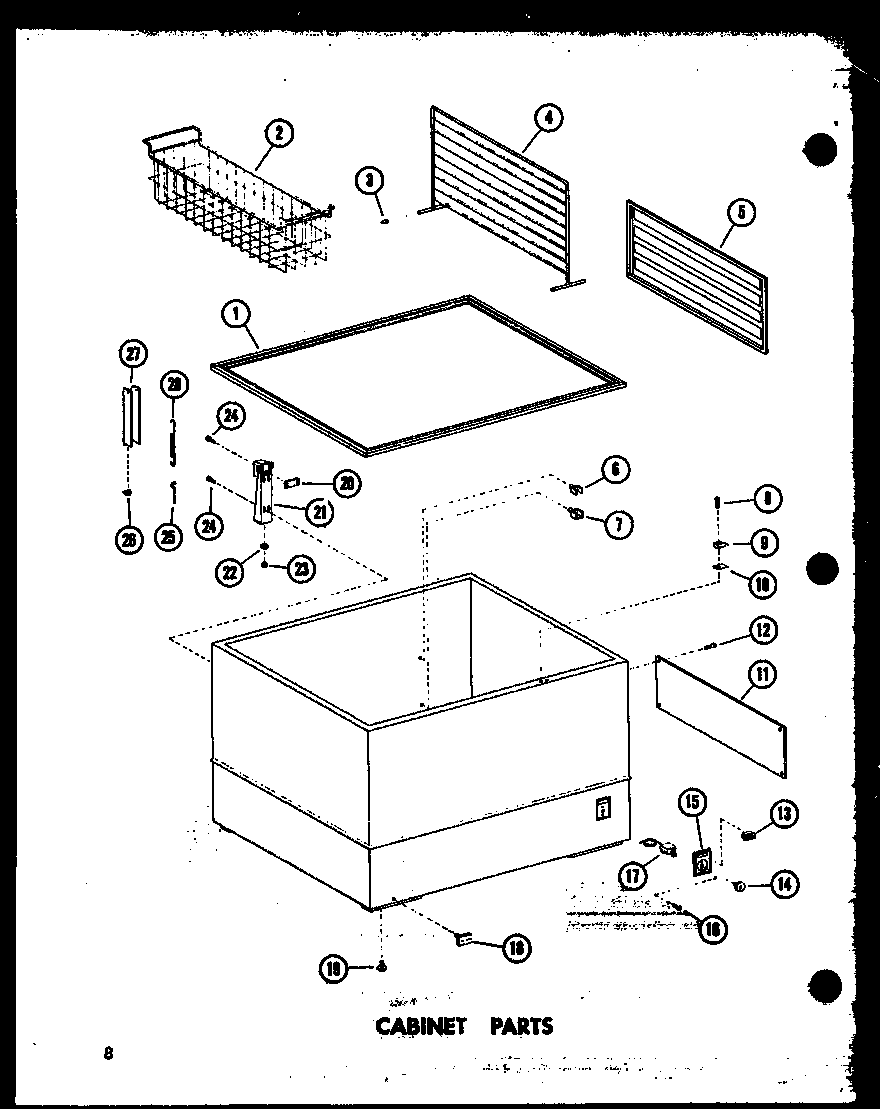 Amana C15B-G/P60330-82WG cabinet parts diagram