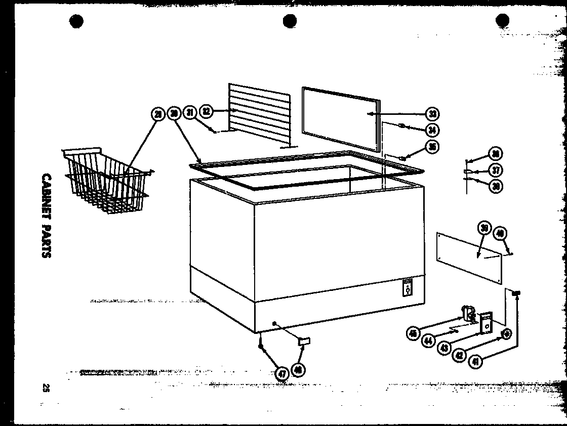 Amana CP15-2/P60116-26W cabinet parts diagram
